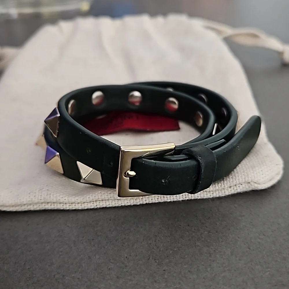 Valentino Rockstud Double Wrap Bracelet